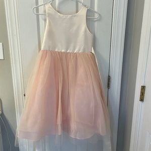 Flower Girl Dress Wedding Size 9/10 Sleeveless Ivory Formal